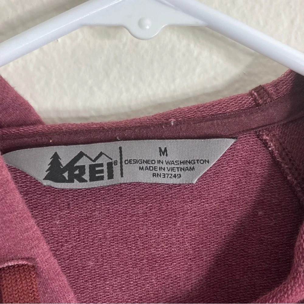 REI Zip Hoodie - Maroon - Women’s Medium - Picture 2 of 6